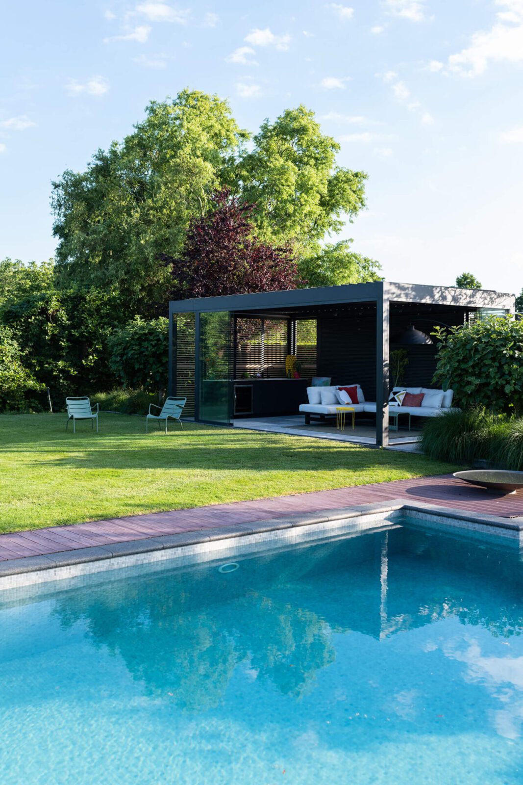 Luxe lamellen tuinkamer