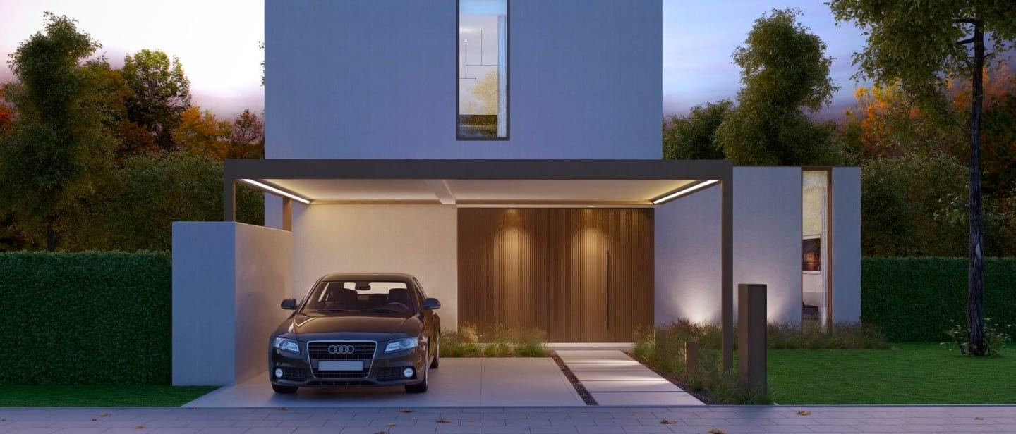 Luxe carport poolhouse